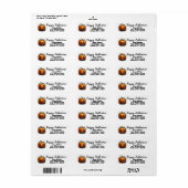 Creepy Jack-O-Lantern Etiket (Full Sheet)