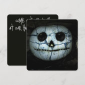 Creepy Jack-o-Lantern Halloween Kaart (Voorkant / Achterkant)