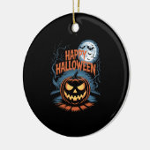 Creepy Jack O� Lantern Halloween Keramisch Ornament (Links)