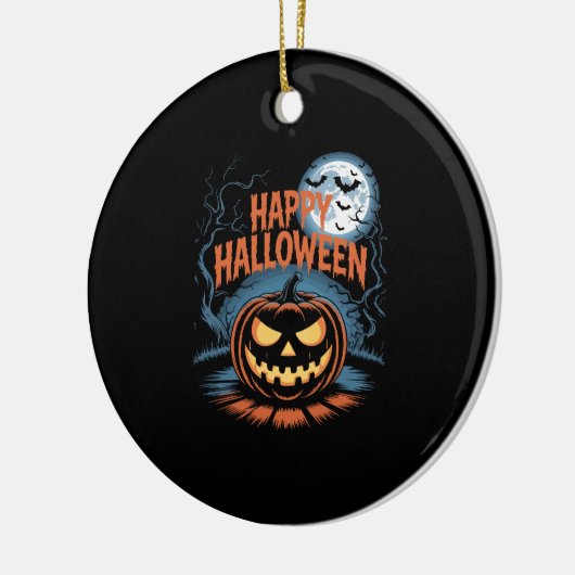 Creepy Jack O� Lantern Halloween Keramisch Ornament (Links)