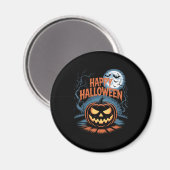 Creepy Jack O� Lantern Halloween Magneet (Voorkant / Achterkant)