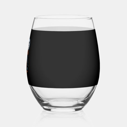 Creepy Jack O� Lantern Halloween Wijnglas Zonder Voet (Links)