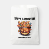 Creepy Jack o Lantern Happy Halloween Bedankzakje (Voorkant)