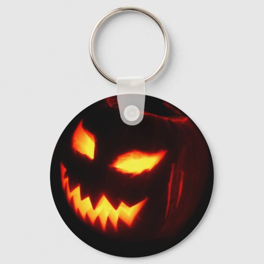 Creepy Jack o lantern pomkin Sleutelhanger (Voorkant)