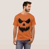 Creepy Jack-O-Lantern Spooky Halloween T-shirt (Voorkant volledig)