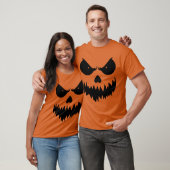 Creepy Jack-O-Lantern Spooky Halloween T-shirt (Unisex)
