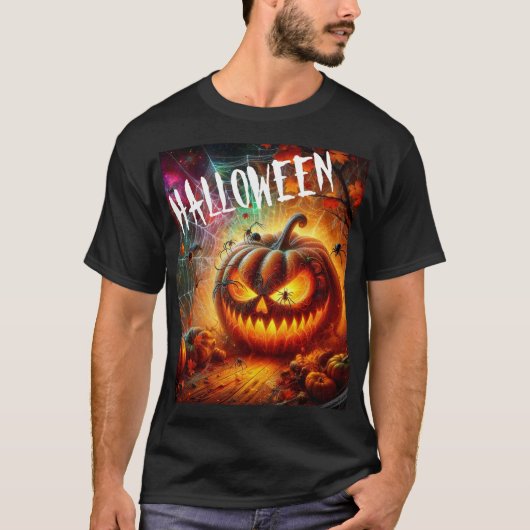 Creepy Jack-O-Lanterns Unisex T-shirt (Voorkant)
