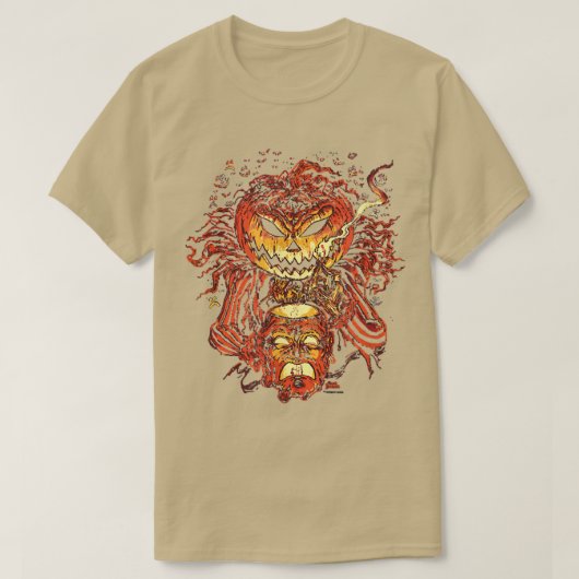 Creepy Jack o'Lantern T-shirt (Design voorkant)