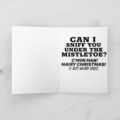 CREEPY JOE BIDEN SNIFF CHRISTMAS WENSKAART FEESTDAGEN KAART (Binnen)