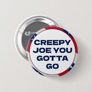 Creepy Joe Je moet gaan, laat Brandon Funny gaan Ronde Button 5,7 Cm