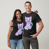 Creepy Kawaii Anime Cat Horror Pastel Gothic T-shirt (Unisex)