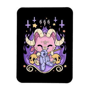 Creepy Kawaii Chibi Horror Cute Creepy Pastel Goth Magneet