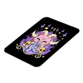 Creepy Kawaii Chibi Horror Cute Creepy Pastel Goth Magneet (Linkerzijde)