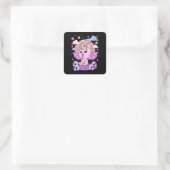 Creepy Kawaii Chibi Horror Cute Creepy Pastel Goth Vierkante Sticker (Tas)