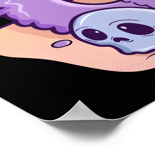 Creepy Kawaii Chibi Horror Pastel Gothic Poster (Hoek)