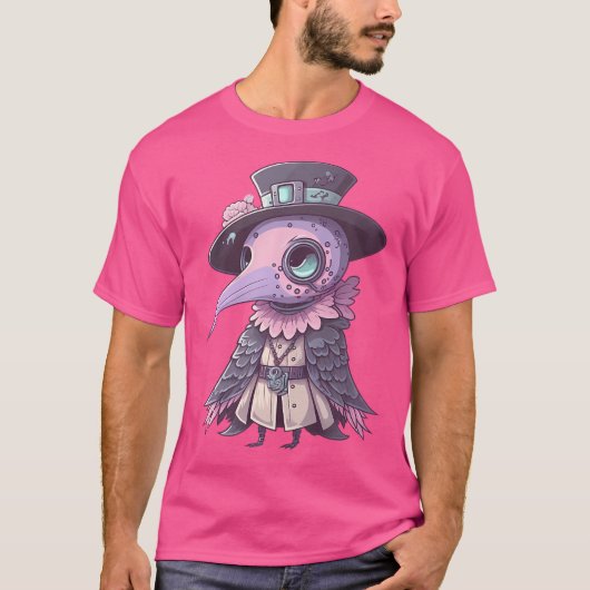 Creepy Kawaii Pastel Gothic Pest Doctor T-shirt (Voorkant)
