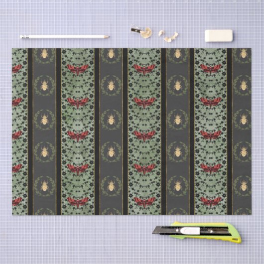 Creepy-kerstcadeaupapier Tissuepapier (Craft)