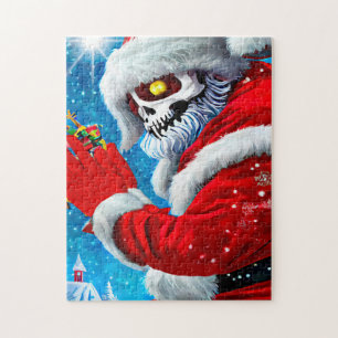 Creepy kerstkerstkerstkerstkerstkerstbedekking Ske Legpuzzel