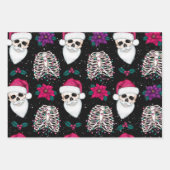 Creepy Kerstkerstkerstkerstkerstmanen en skeletten Inpakpapier Vel (Voorkant 3)