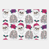 Creepy Kerstkerstkerstkerstkerstmanen en skeletten Inpakpapier Vel (Voorkant 2)
