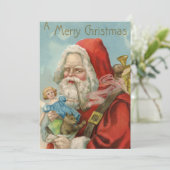 Creepy Kerstman Kaart (Staand voorkant)