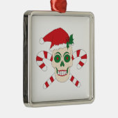 Creepy kerstversiering metalen ornament (Rechts)