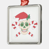 Creepy kerstversiering metalen ornament (Links)