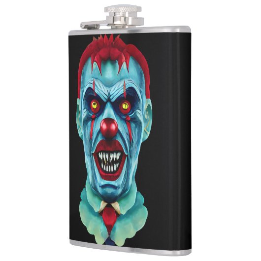 Creepy Killer Zombie Clown Horror Art Heupfles (Links)