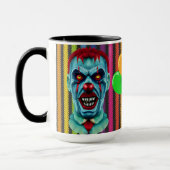 Creepy Killer Zombie Clown Horror Art Mok (Links)