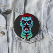 Creepy Killer Zombie Clown Horror Art Ronde Button 4,0 Cm (In situ)
