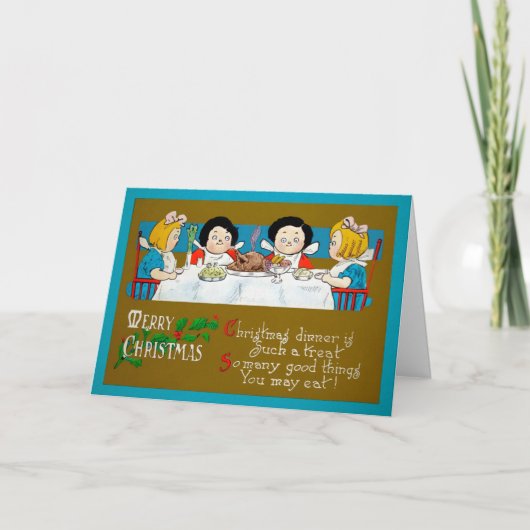  Creepy Kinder kerstkaart Feestdagen Kaart (Voorkant)