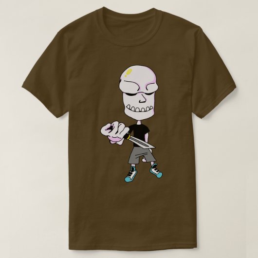 Creepy Knife Man T-shirt (Design voorkant)