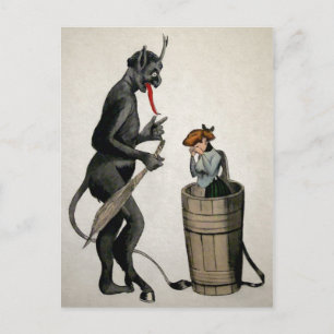 Creepy Krampus Briefkaart