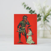 Creepy Krampus Briefkaart (Staand voorkant)