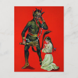 Creepy Krampus Briefkaart