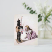 Creepy  Krampus Briefkaart (Staand voorkant)