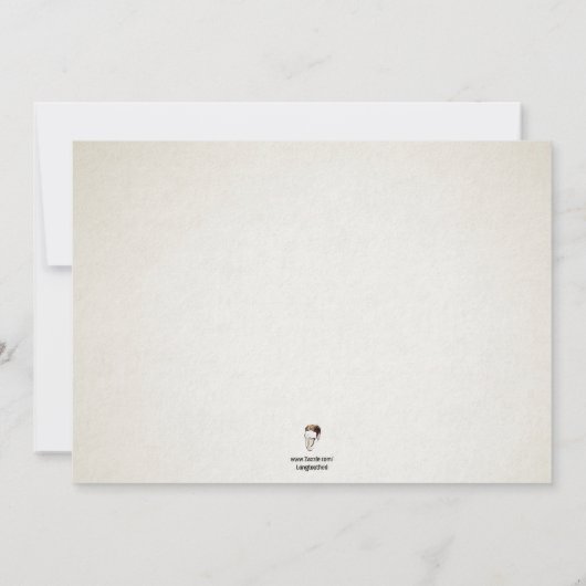 Creepy Krampus Kaart (Achterkant)