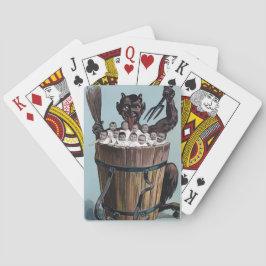 Creepy  Krampus Pokerkaarten