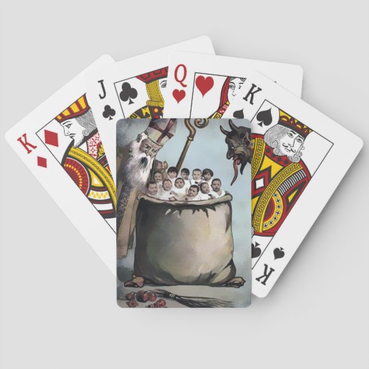 Creepy Krampus Pokerkaarten (Achterkant)