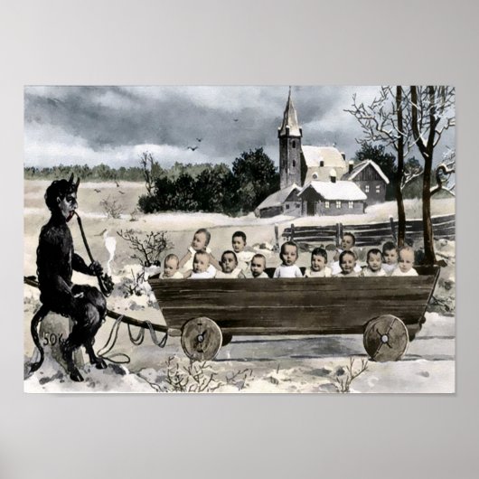 Creepy Krampus Poster (Voorkant)