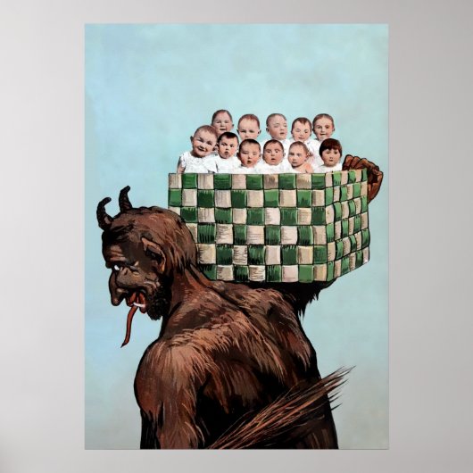 Creepy Krampus Poster (Voorkant)