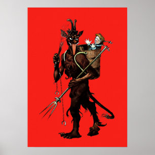 Creepy Krampus Poster