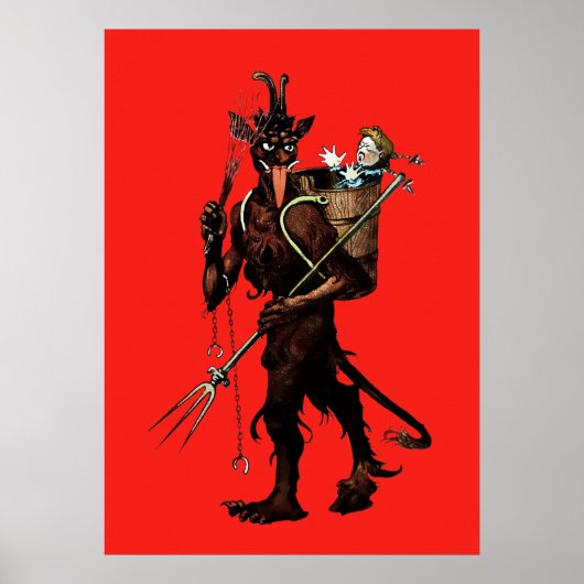 Creepy Krampus Poster (Voorkant)