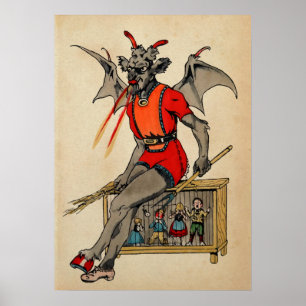 Creepy Krampus Poster