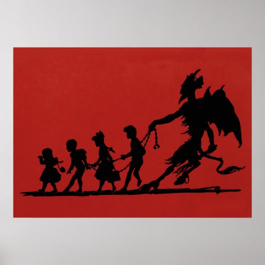 Creepy Krampus Poster (Voorkant)