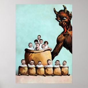 Creepy Krampus Poster