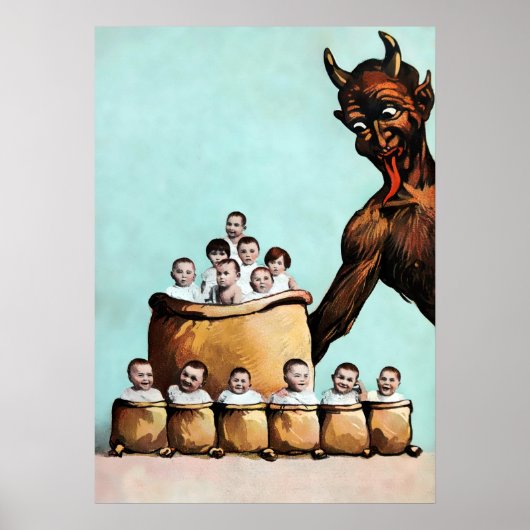 Creepy Krampus Poster (Voorkant)