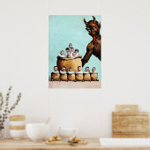 Creepy Krampus Poster (Keuken)