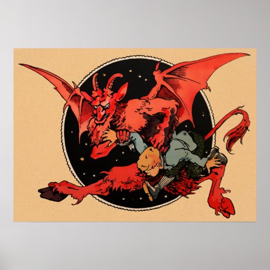 Creepy Krampus Poster (Voorkant)