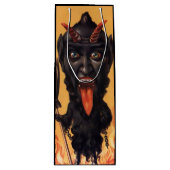 Creepy Krampus Wine Gift Bag Wijn Cadeautas (Voorkant)